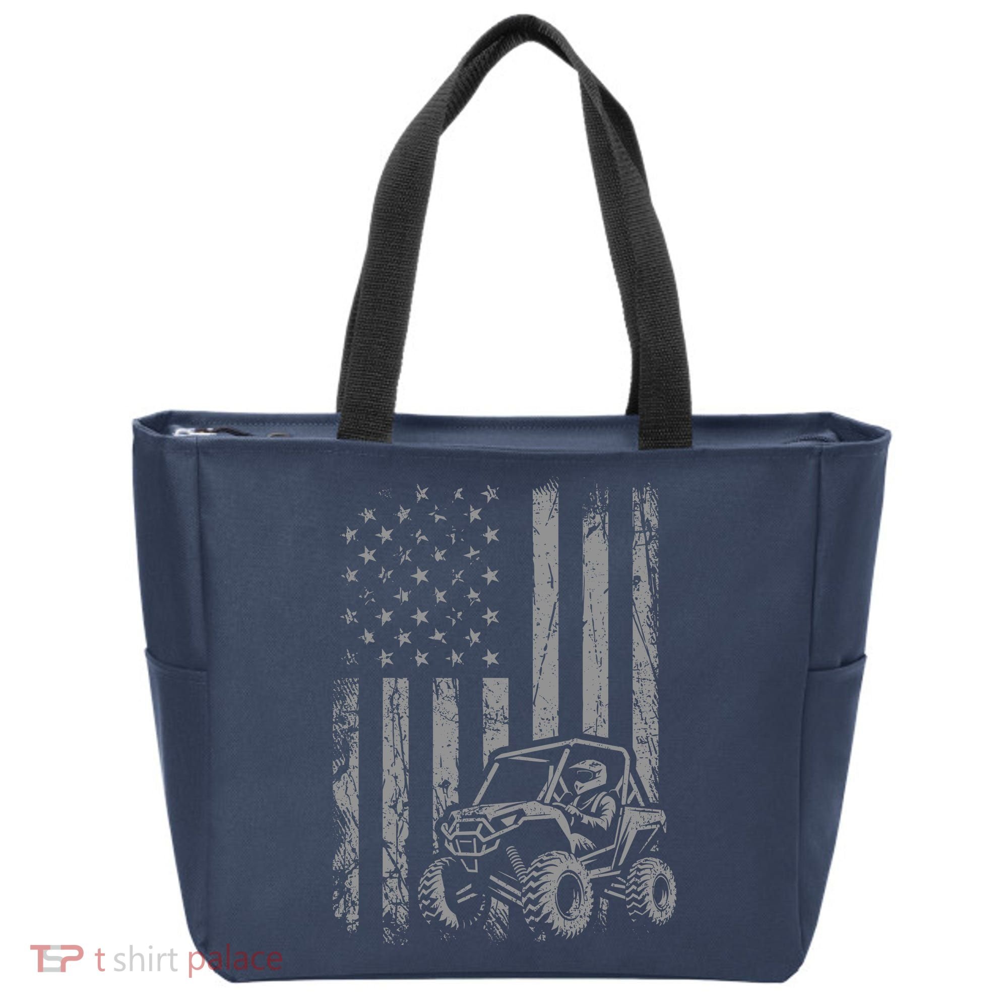 American Flag UTV Side By Side SXS Off Road Tote Bag