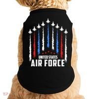 Air Force US Veterans 4th Of July American Flag Doggie Tank thumb 0