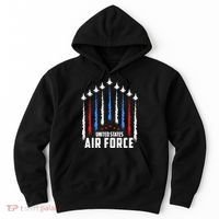 Air Force US Veterans 4th Of July American Flag Hoodie thumb 0