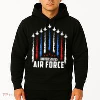 Air Force US Veterans 4th Of July American Flag Hoodie thumb 2