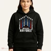 Air Force US Veterans 4th Of July American Flag Hoodie thumb 5