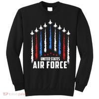 Air Force US Veterans 4th Of July American Flag Sweatshirt thumb 0