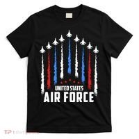 Air Force US Veterans 4th Of July American Flag T-Shirt thumb 0