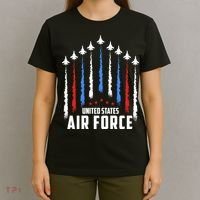 Air Force US Veterans 4th Of July American Flag T-Shirt thumb 4