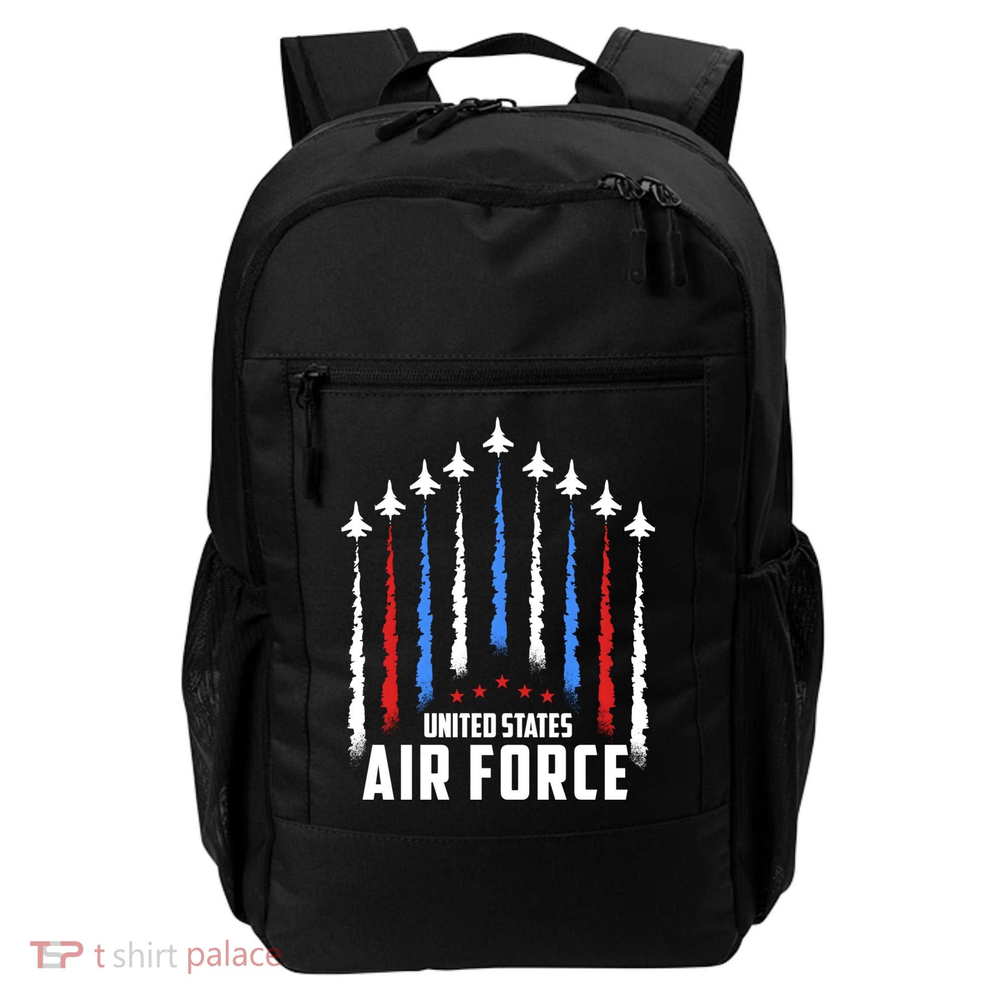 Air Force US Veterans 4th Of July American Flag Backpack