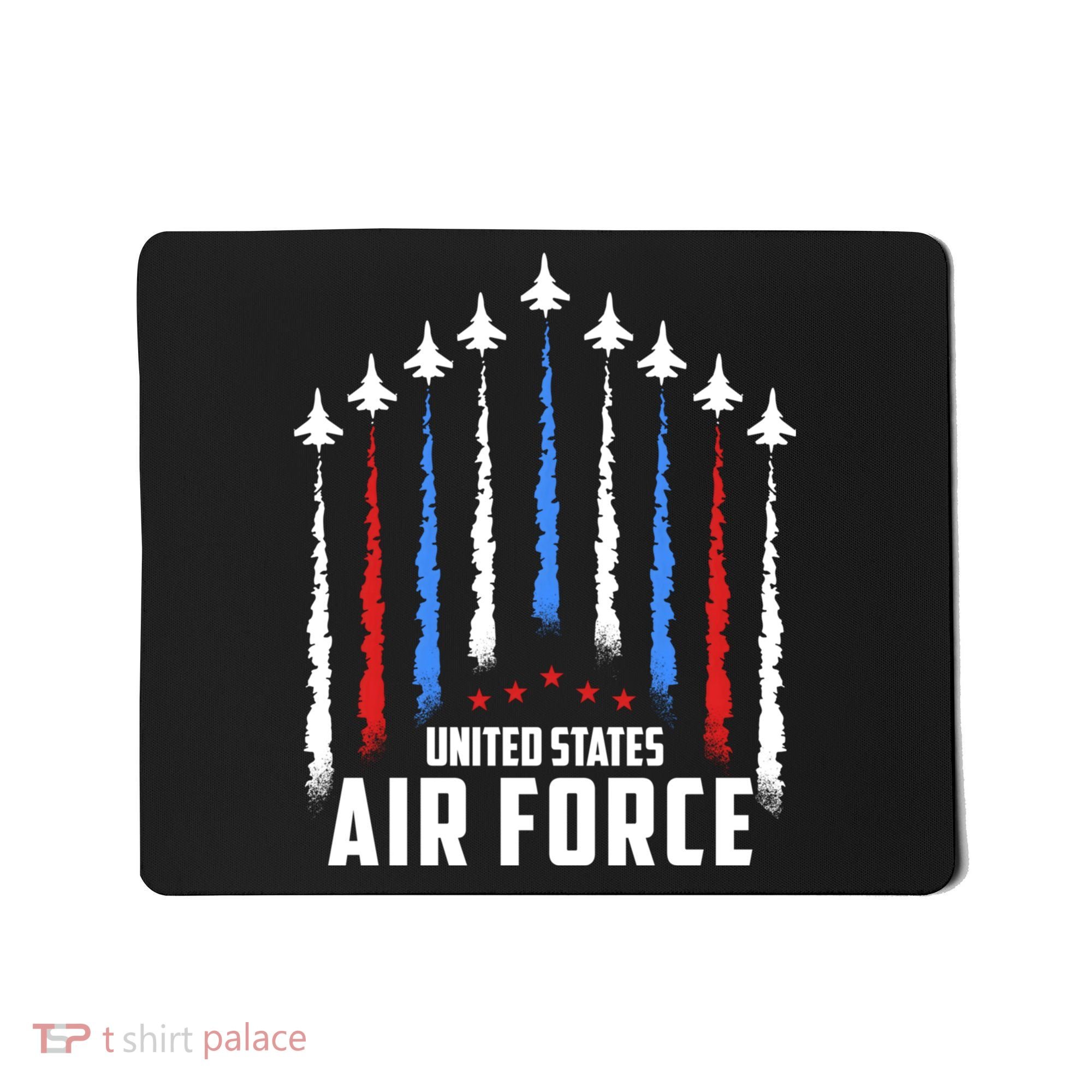 Air Force US Veterans 4th Of July American Flag Mousepad