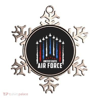Air Force US Veterans 4th Of July American Flag Ornament
