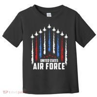 Air Force US Veterans 4th Of July American Flag Toddler T-Shirt thumb 0