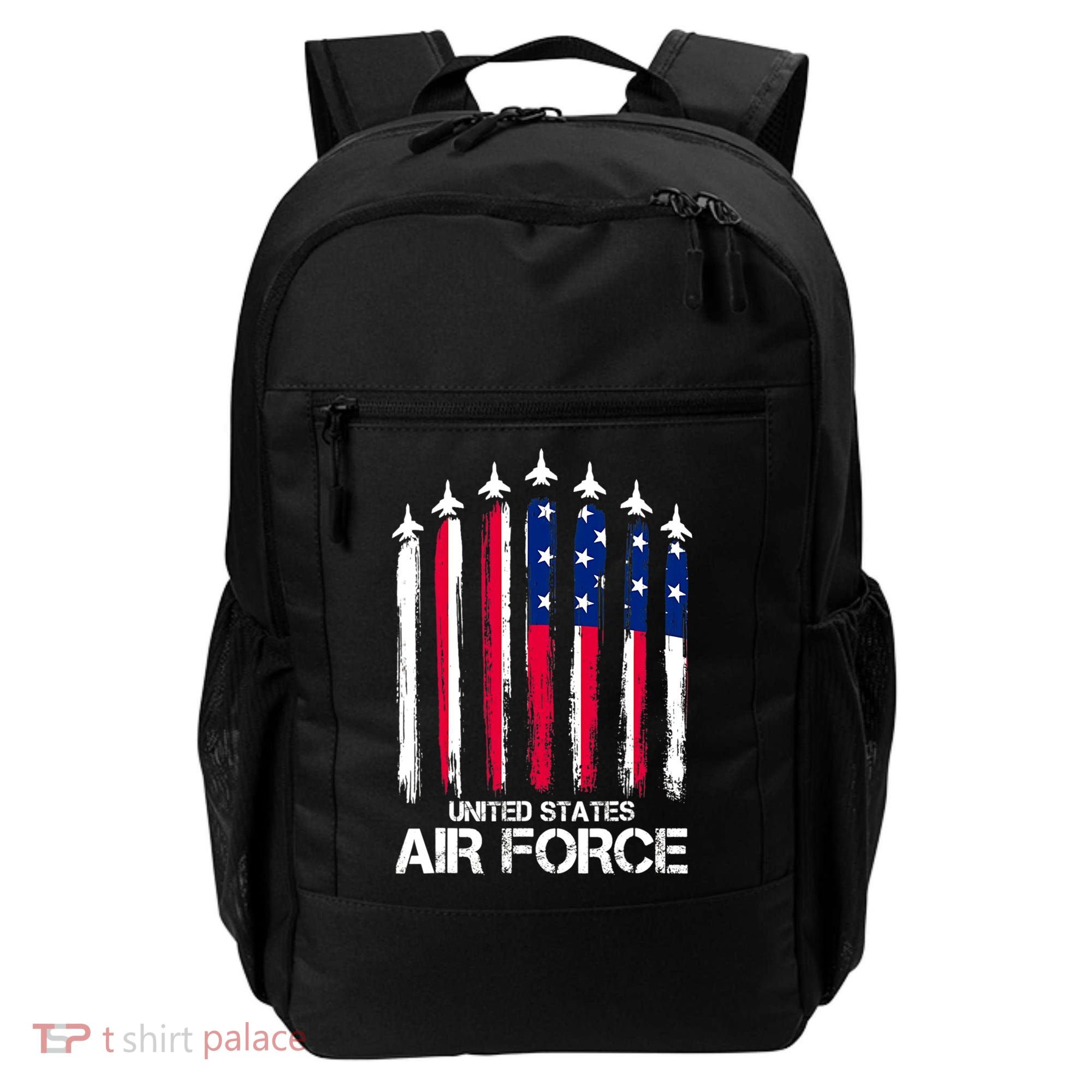 Air Force US Veterans 4th Of July American Flag Backpack