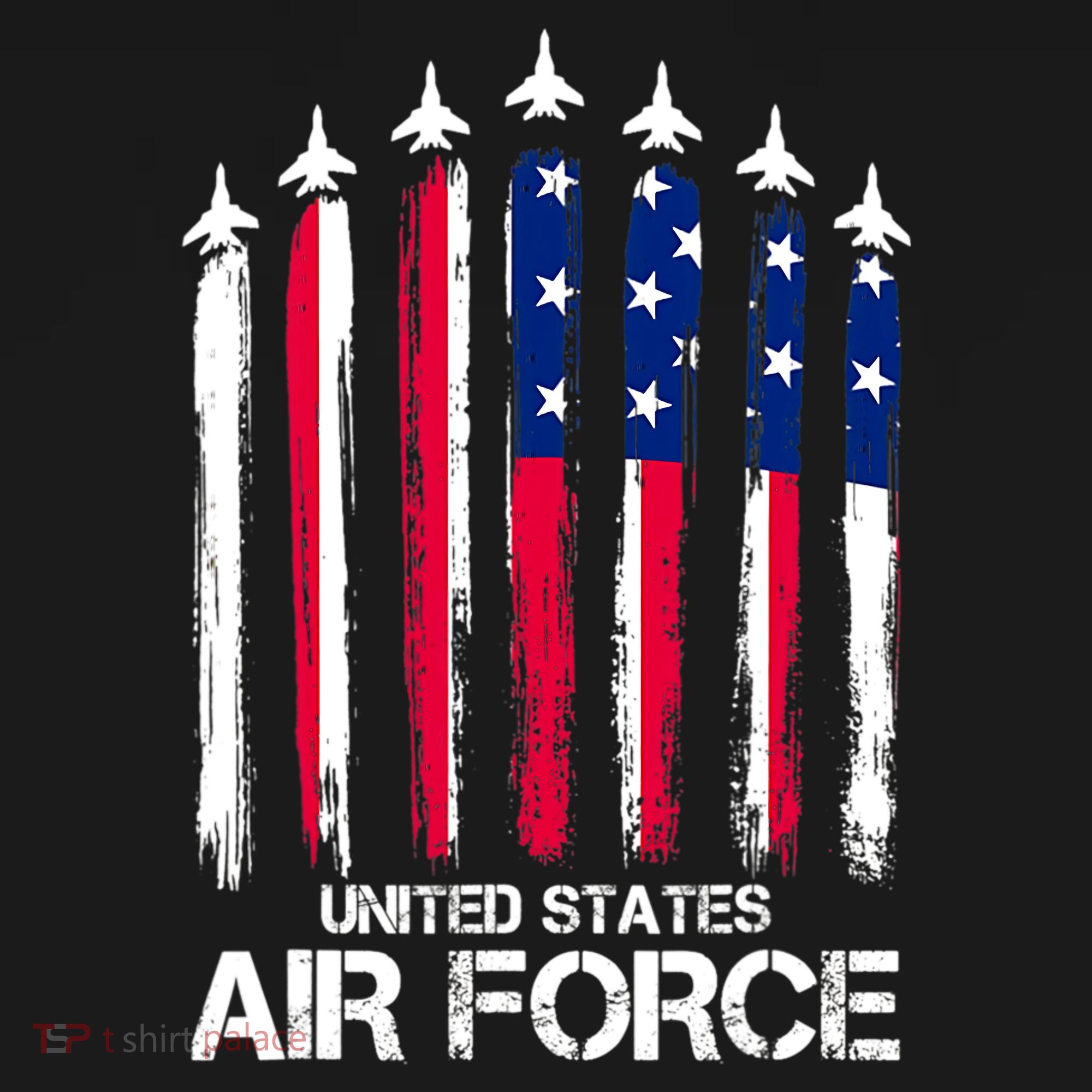Air Force US Veterans 4th Of July American Flag Ornament