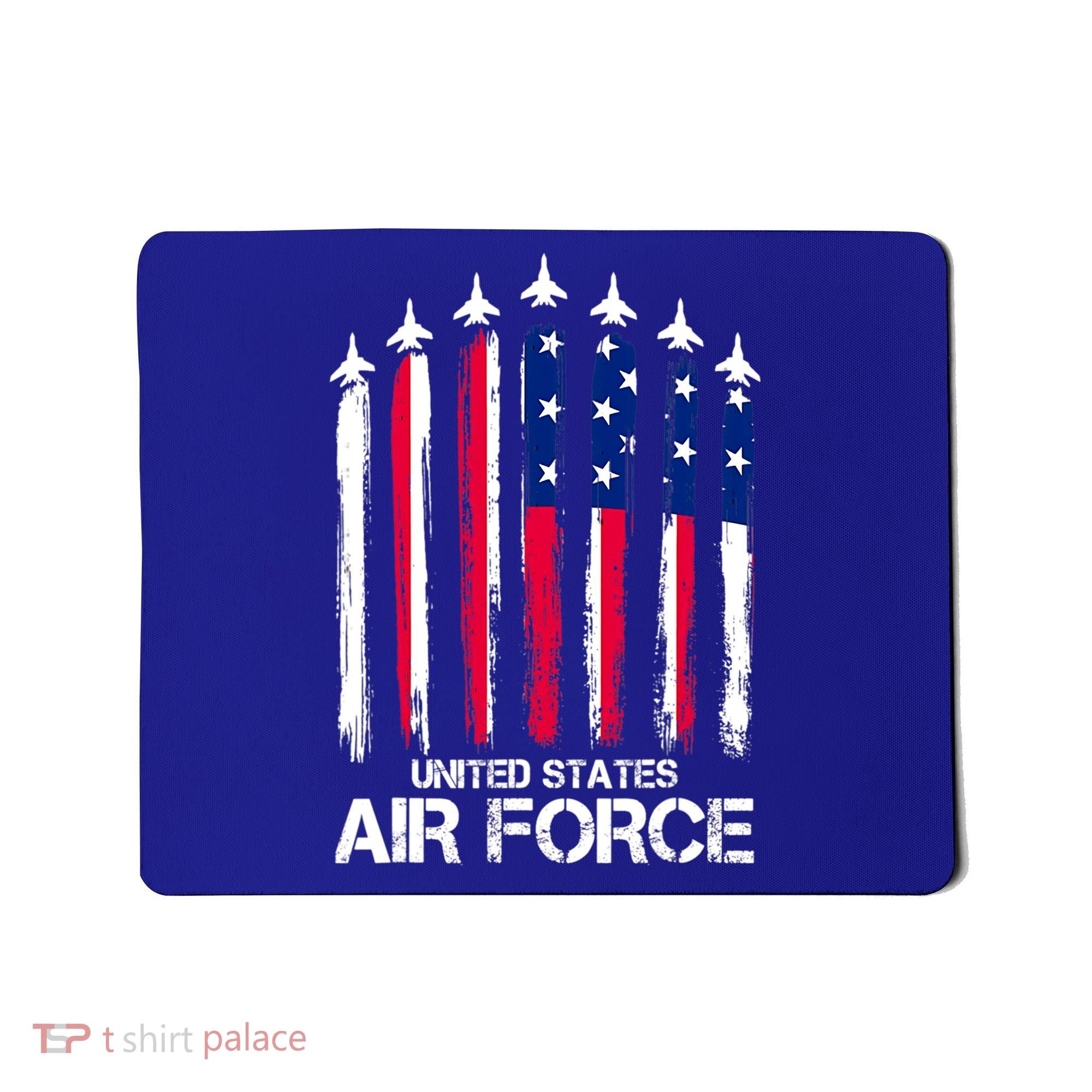 Air Force US Veterans 4th Of July American Flag Mousepad