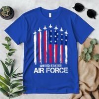 Air Force US Veterans 4th Of July American Flag Premium T-Shirt thumb 2