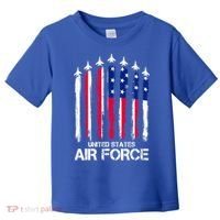 Air Force US Veterans 4th Of July American Flag Toddler T-Shirt thumb 0
