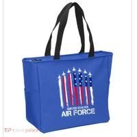 Air Force US Veterans 4th Of July American Flag Tote Bag thumb 2