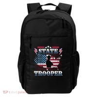 American Flag Usa Law Enforcement State Trooper Backpack thumb 0