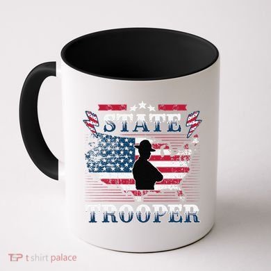 American Flag Usa Law Enforcement State Trooper Coffee Mug