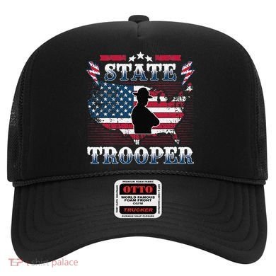 American Flag Usa Law Enforcement State Trooper Hat
