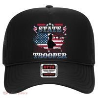 American Flag Usa Law Enforcement State Trooper Hat thumb 0