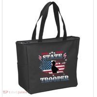 American Flag Usa Law Enforcement State Trooper Tote Bag thumb 2
