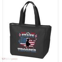 American Flag Usa Law Enforcement State Trooper Tote Bag thumb 3