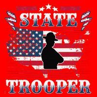 American Flag Usa Law Enforcement State Trooper Santa Hat thumb 1