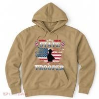 American Flag Usa Law Enforcement State Trooper Hoodie thumb 0