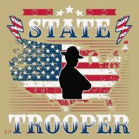 American Flag Usa Law Enforcement State Trooper Long Sleeve Shirt thumb 2