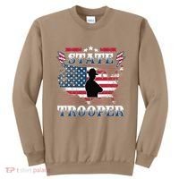 American Flag Usa Law Enforcement State Trooper Sweatshirt thumb 0