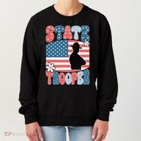 American Flag Usa Law Enforcement State Trooper Women's Sweatshirt thumb 0