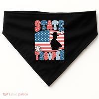 American Flag Usa Law Enforcement State Trooper USA-Made Doggie Bandana thumb 0