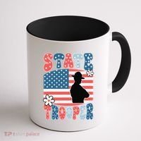 American Flag Usa Law Enforcement State Trooper Coffee Mug thumb 1