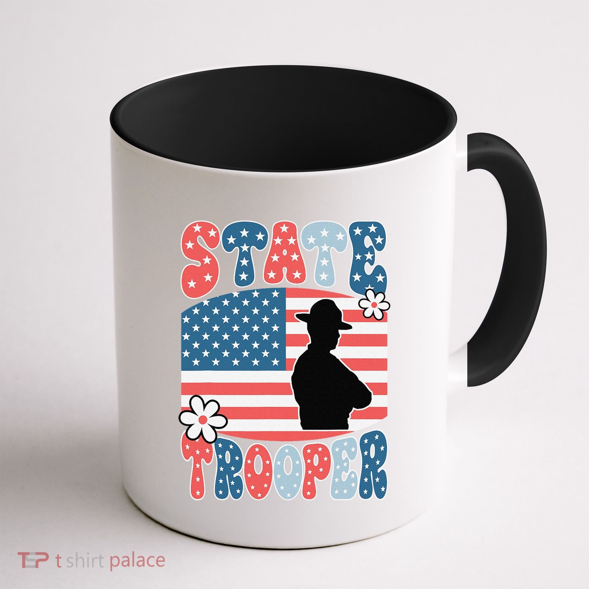 American Flag Usa Law Enforcement State Trooper Coffee Mug