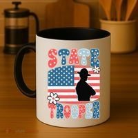 American Flag Usa Law Enforcement State Trooper Coffee Mug thumb 4