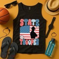 American Flag Usa Law Enforcement State Trooper Tank Top thumb 4