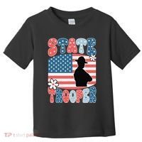 American Flag Usa Law Enforcement State Trooper Toddler T-Shirt thumb 0
