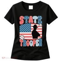 American Flag Usa Law Enforcement State Trooper Women's T-Shirt thumb 0