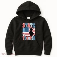 American Flag Usa Law Enforcement State Trooper Kids Hoodie thumb 0
