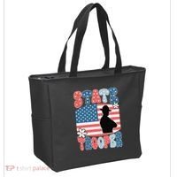 American Flag Usa Law Enforcement State Trooper Tote Bag thumb 2