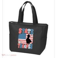 American Flag Usa Law Enforcement State Trooper Tote Bag thumb 3