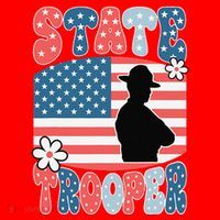 American Flag Usa Law Enforcement State Trooper Santa Hat thumb 1