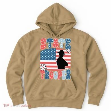 American Flag Usa Law Enforcement State Trooper Hoodie