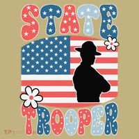 American Flag Usa Law Enforcement State Trooper Mousepad thumb 1