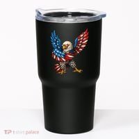 American Flag USA Dabbing Bald Eagle Patriotic 4th Of July Tumbler thumb 0