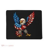 American Flag USA Dabbing Bald Eagle Patriotic 4th Of July Mousepad thumb 0
