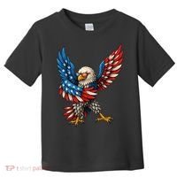 American Flag USA Dabbing Bald Eagle Patriotic 4th Of July Toddler T-Shirt thumb 0