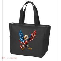 American Flag USA Dabbing Bald Eagle Patriotic 4th Of July Tote Bag thumb 3