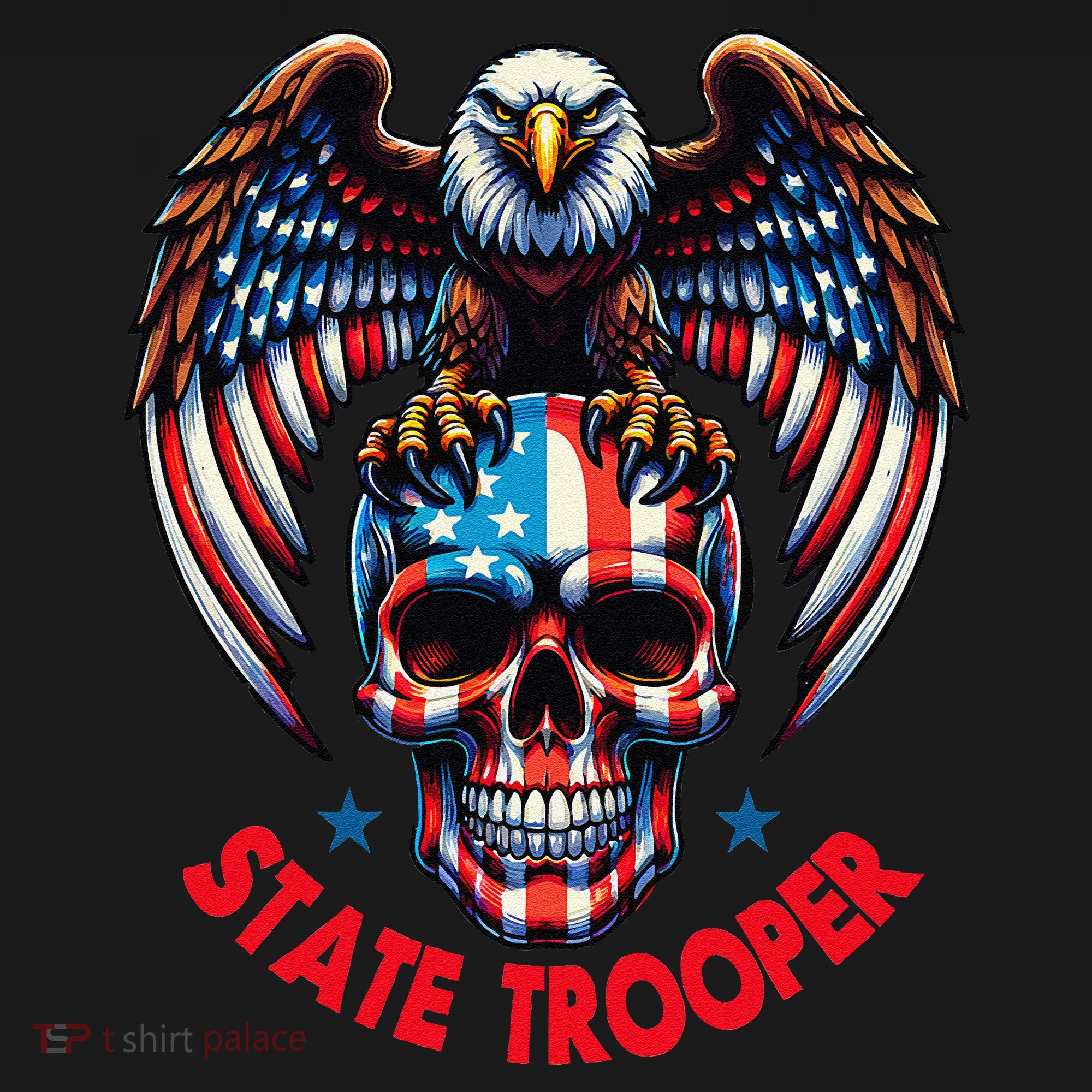 American Flag Usa Law Enforcement State Trooper USA-Made Doggie Bandana