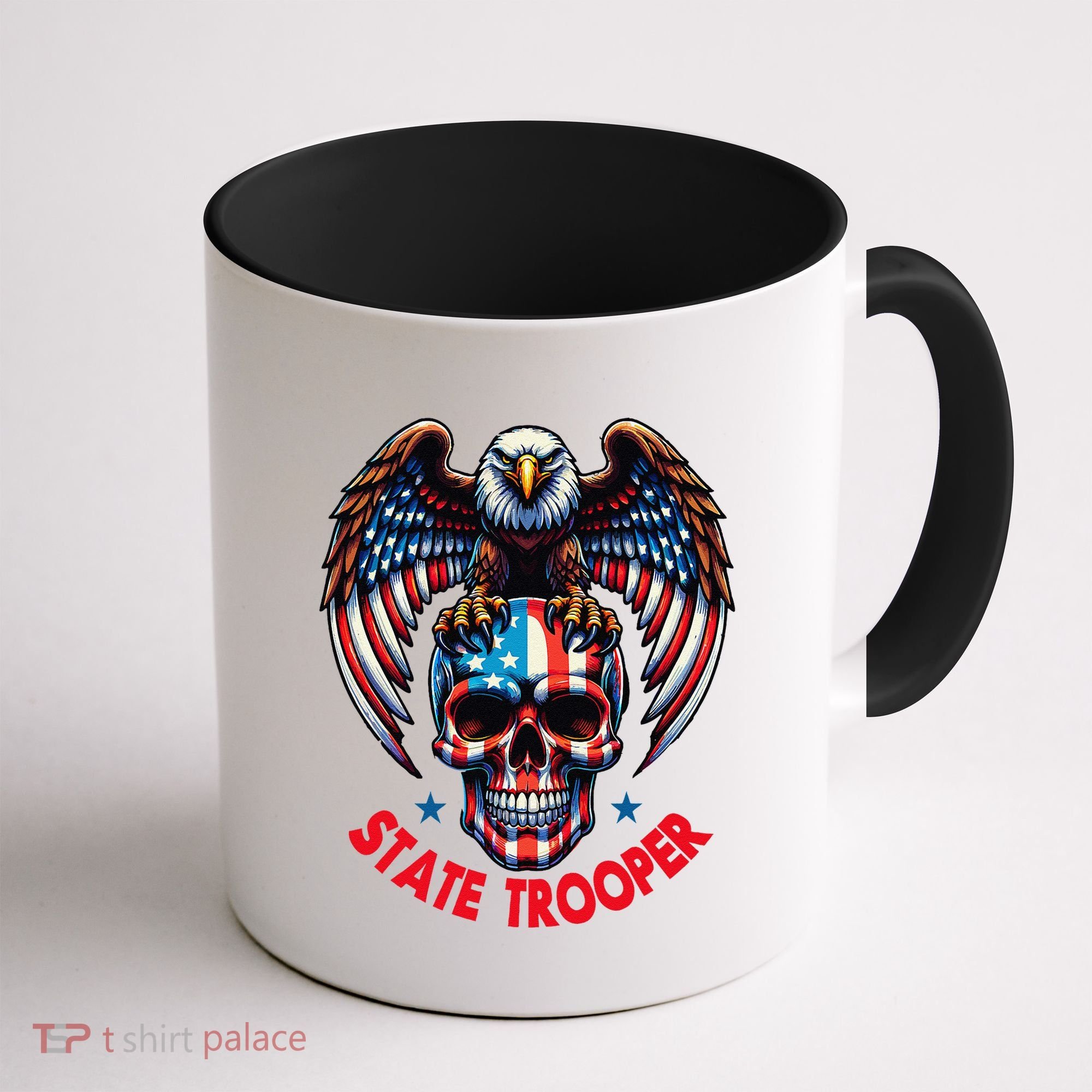 American Flag Usa Law Enforcement State Trooper Coffee Mug