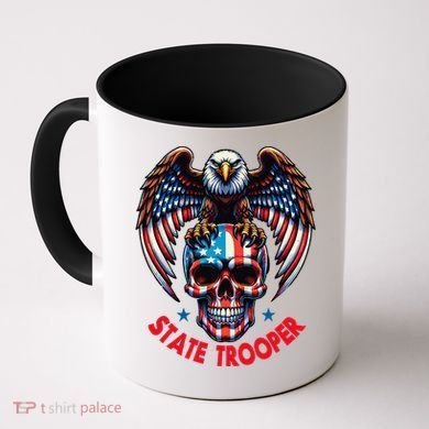 American Flag Usa Law Enforcement State Trooper Coffee Mug