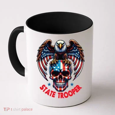 American Flag Usa Law Enforcement State Trooper Coffee Mug